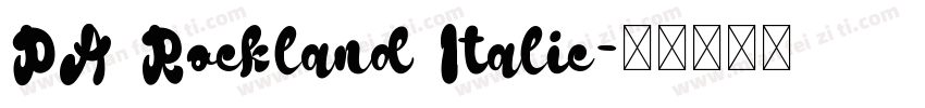 PA Rockland Italic字体转换